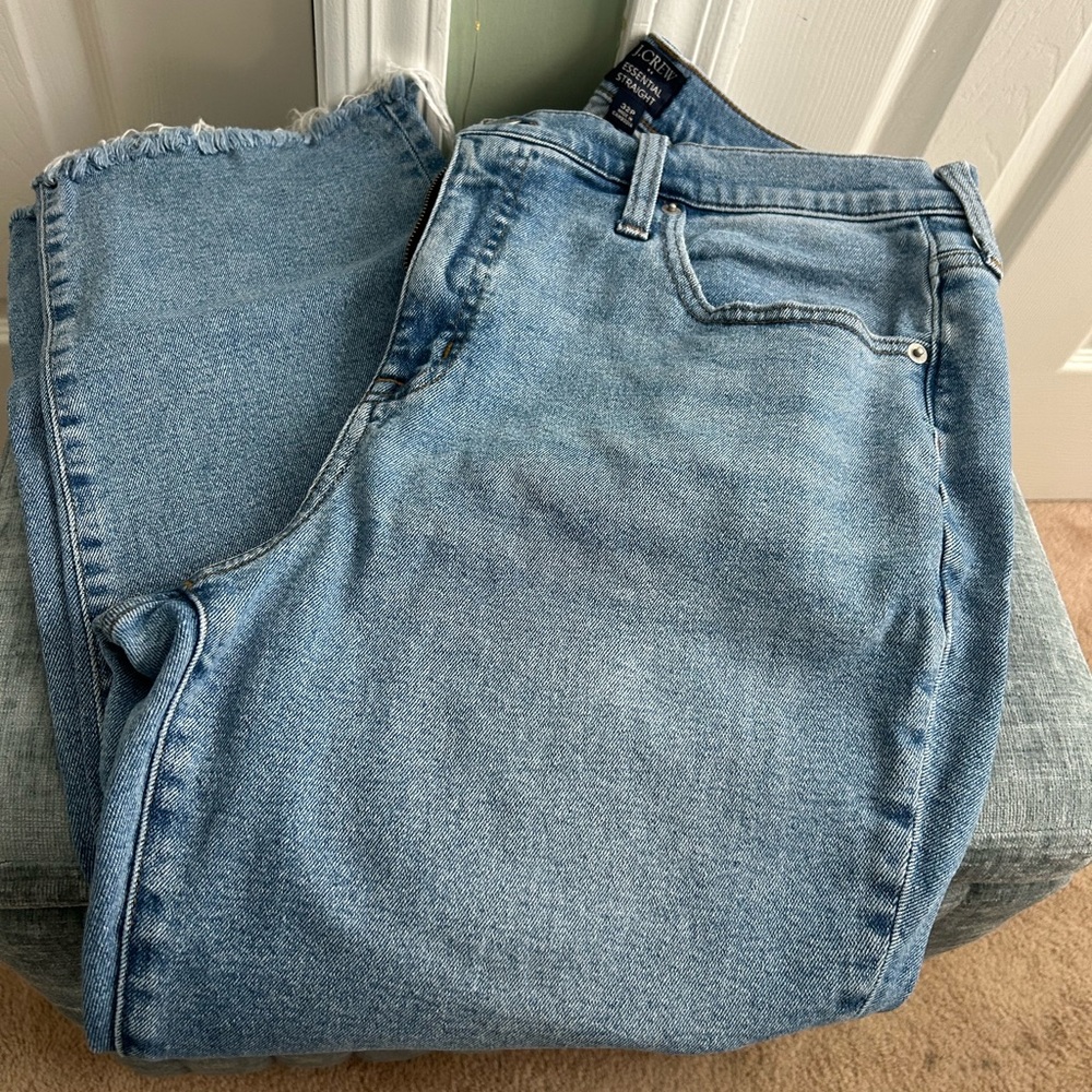 J. Crew Light Blue Essential Straight Jeans